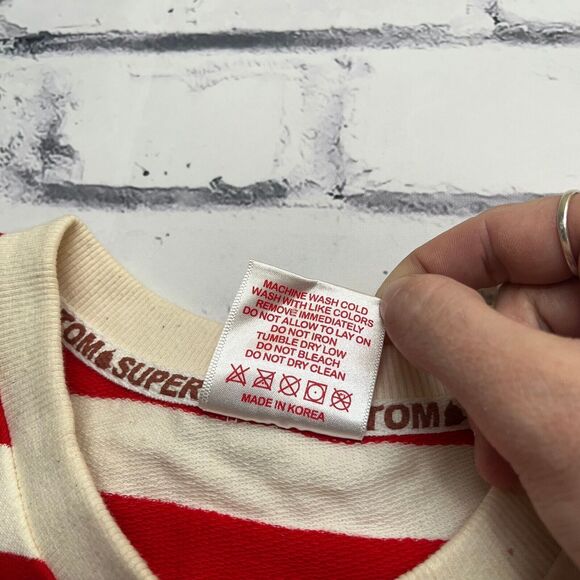 Astroboy Shirt Men's Large Red Striped Tezuka Productions Super Hero Atom Anime - Picture 7 of 16